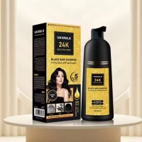 Veinira Hair Color Shampoo - Natural Black Formula for Effortless Grey Hair and Beard Coverage for Home Use