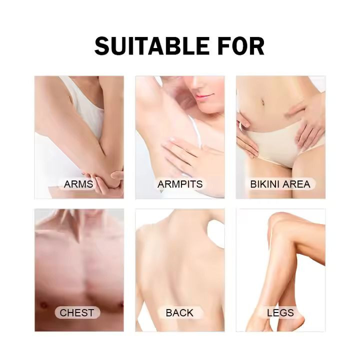 Unisex Hair Removal Cream - Painless Cream for Arms and Legs - Effective and Gentle Formula for Silky Smooth Skin