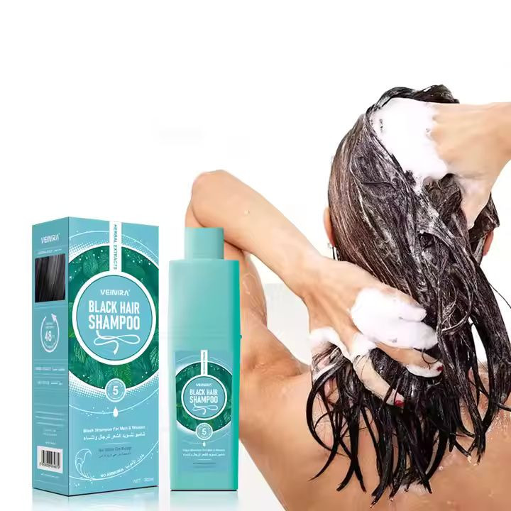 Factory Price Wholesale Black Hair Color Cream Shampoo 5 Minutes Speedy Hair Dye Herbal Plant Extract