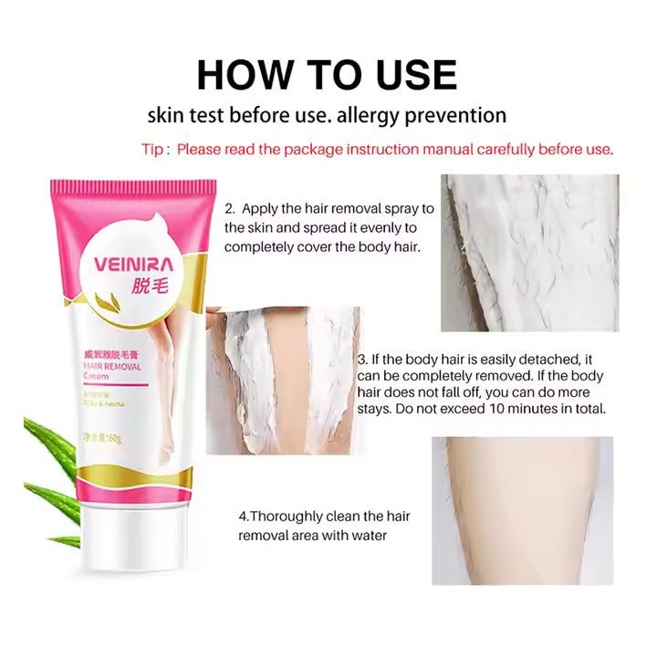 OEM Hair Removal Cream - Quick & Painless Formula for Body, Arms, and Legs for All Skin Tyeps for Men and Women